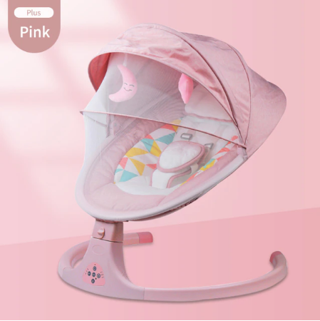 TD® Chaise berçante électrique pour bébé chaise confort serrure à un bouton  facile à enlever et à laver installation lit berceau sim