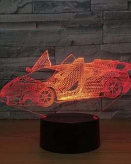 Veilleuse Voiture 3D Pour Enfant