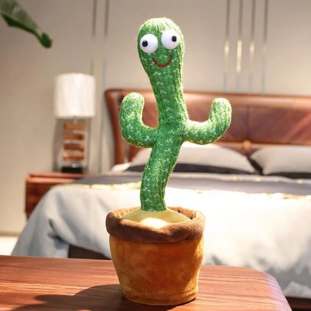 Cactus Qui Danse,Jouet Cactus Chantant Cactus en Peluche Chantant