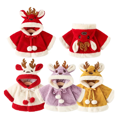Costume Bébé Père Noël – Body Manches Longues + Bonnet – Pour Séances Photo Et Fêtes De Noël